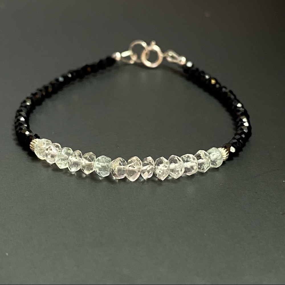 Aquamarine Bracelet in Sterling Silver for Women